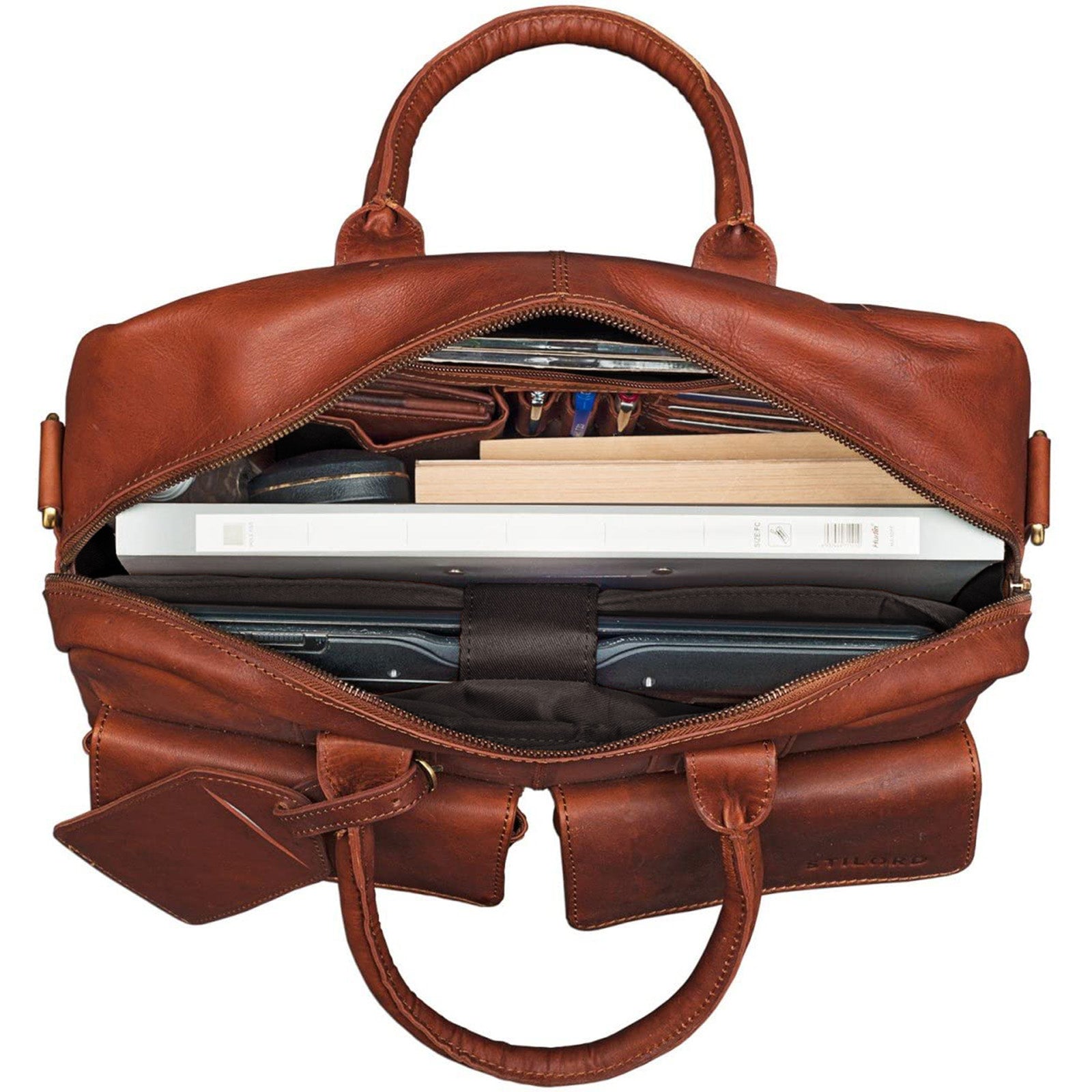 15 6 Zoll Leder Laptoptasche