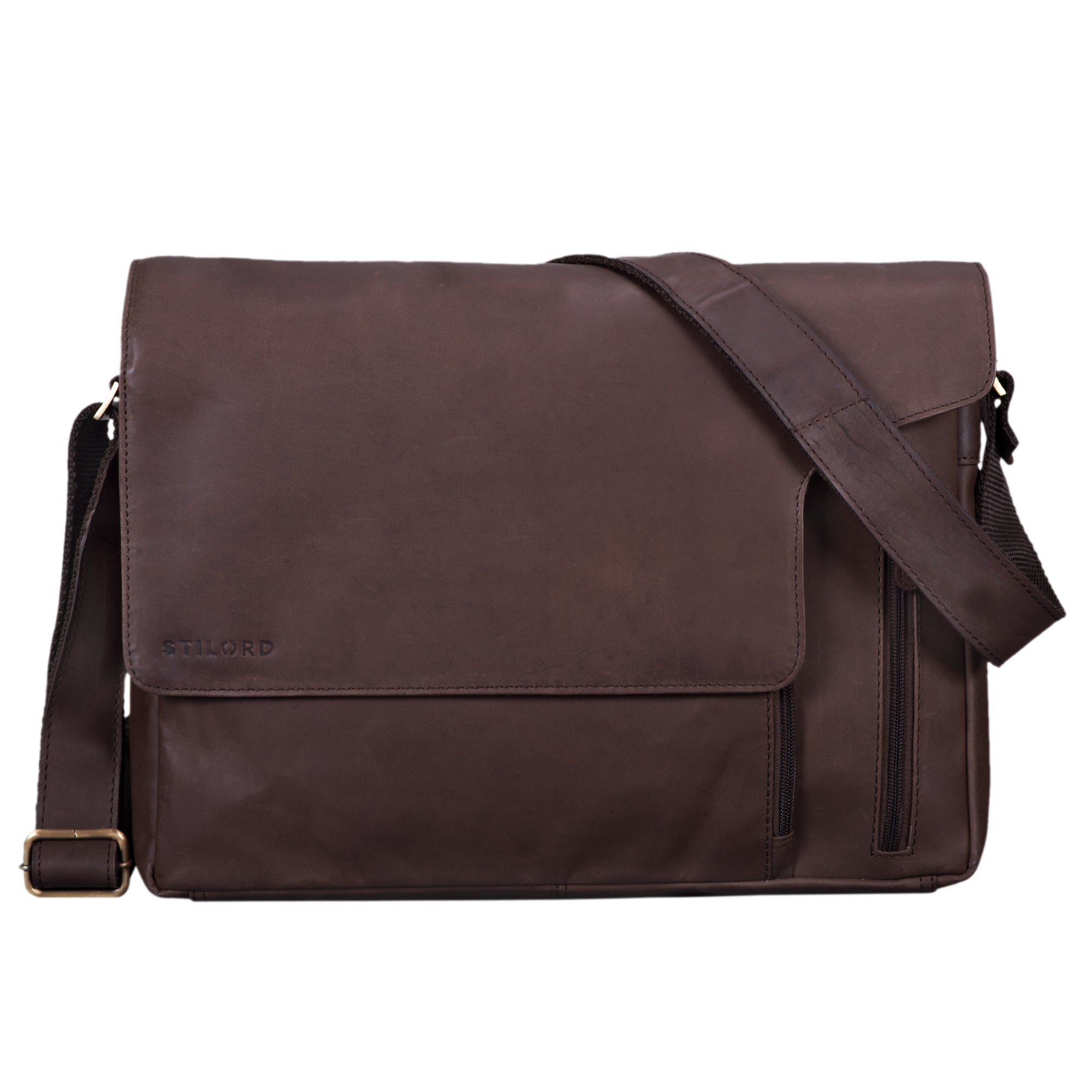 Vintage Ledertasche zum Umhängen braun