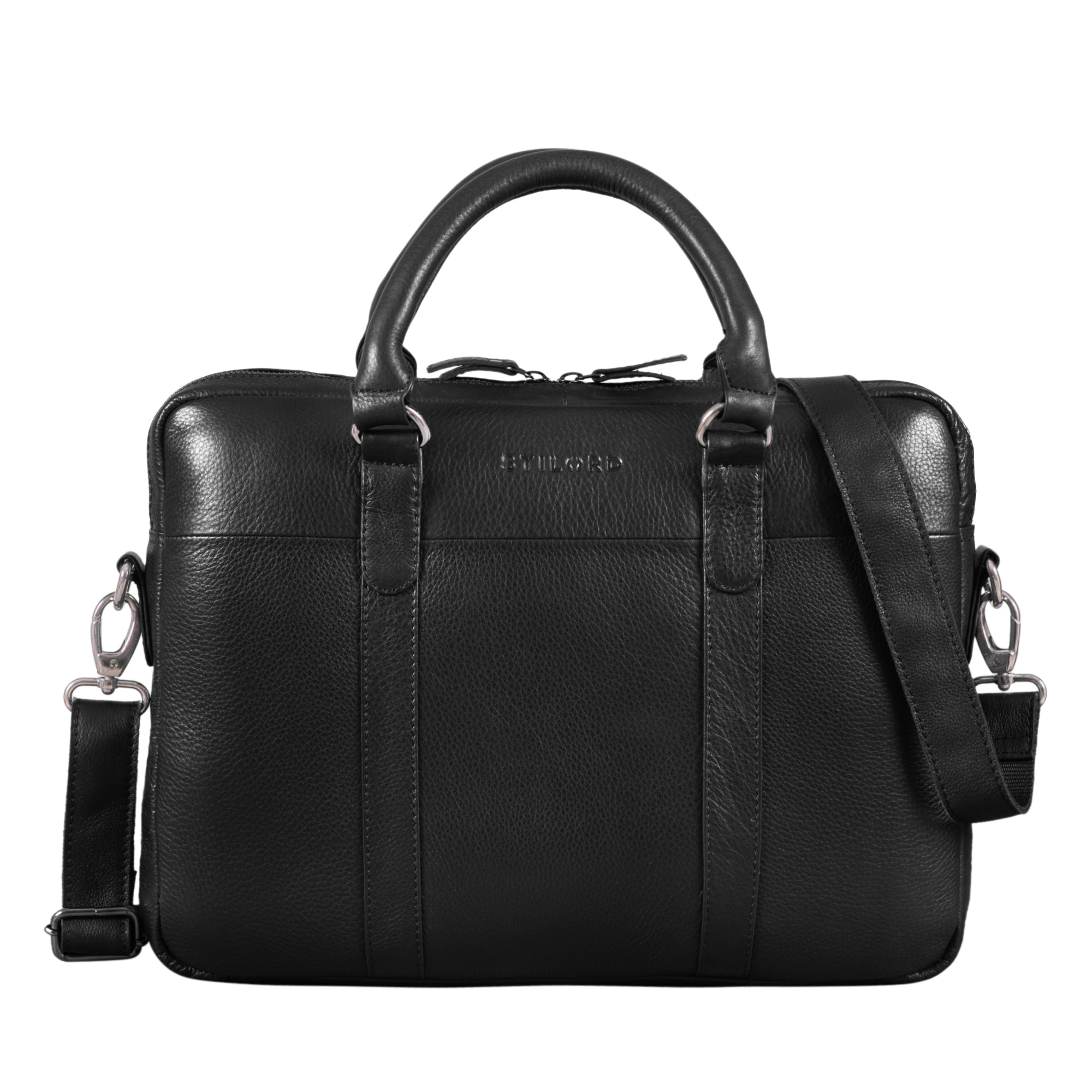 Vollledertasche Hochwertig Business Mann Frau gross schwarz
