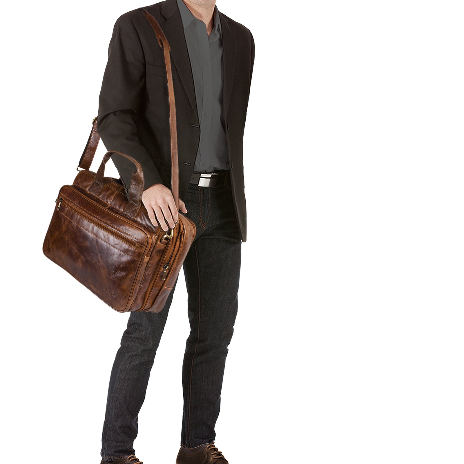 Ledertasche Laptoptasche Herren