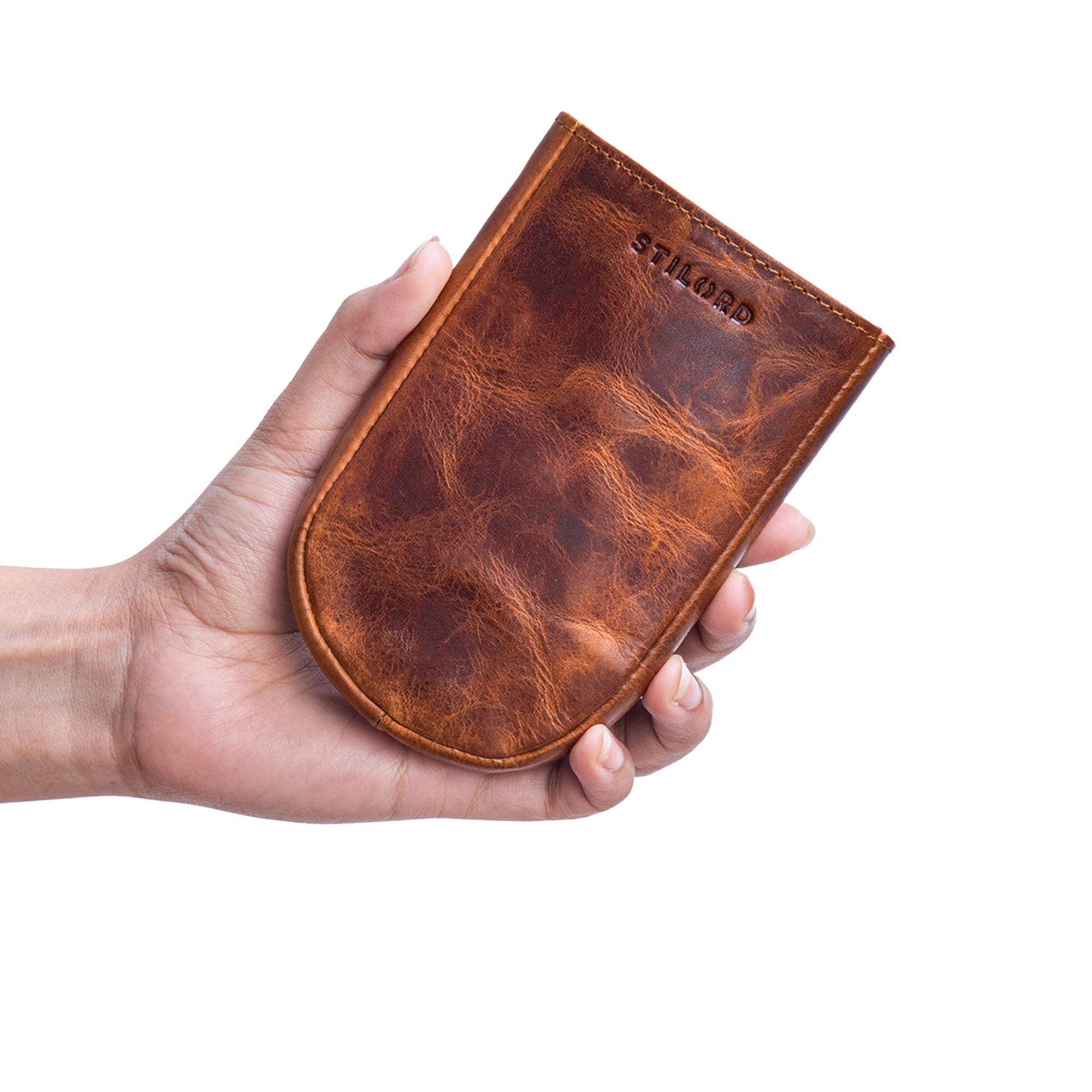 Leder Geldbeutel braun