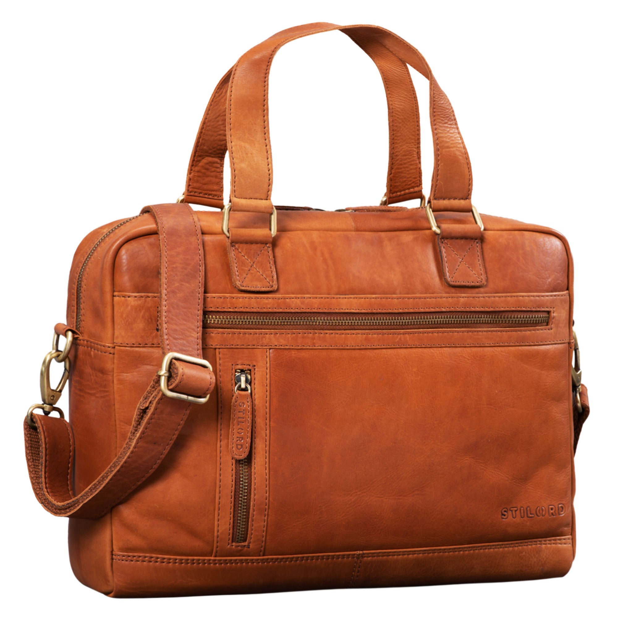 Ledertasche Umhängetasche Männer braun