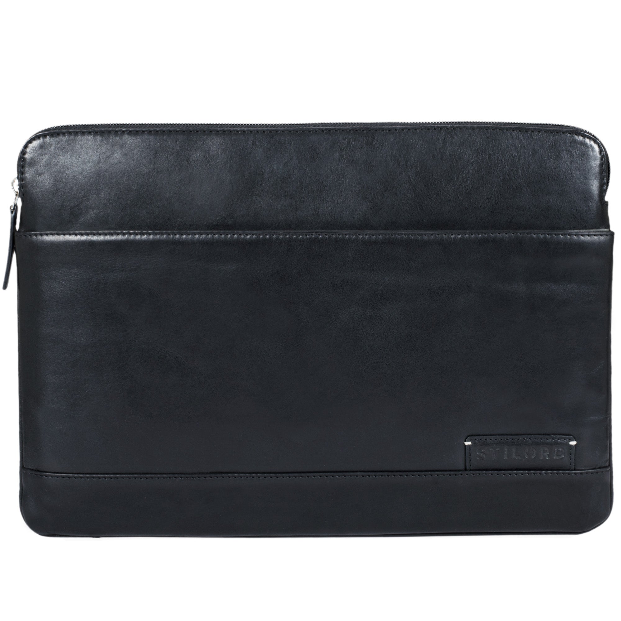 13 14 Zoll Tablettasche Leder schwarz