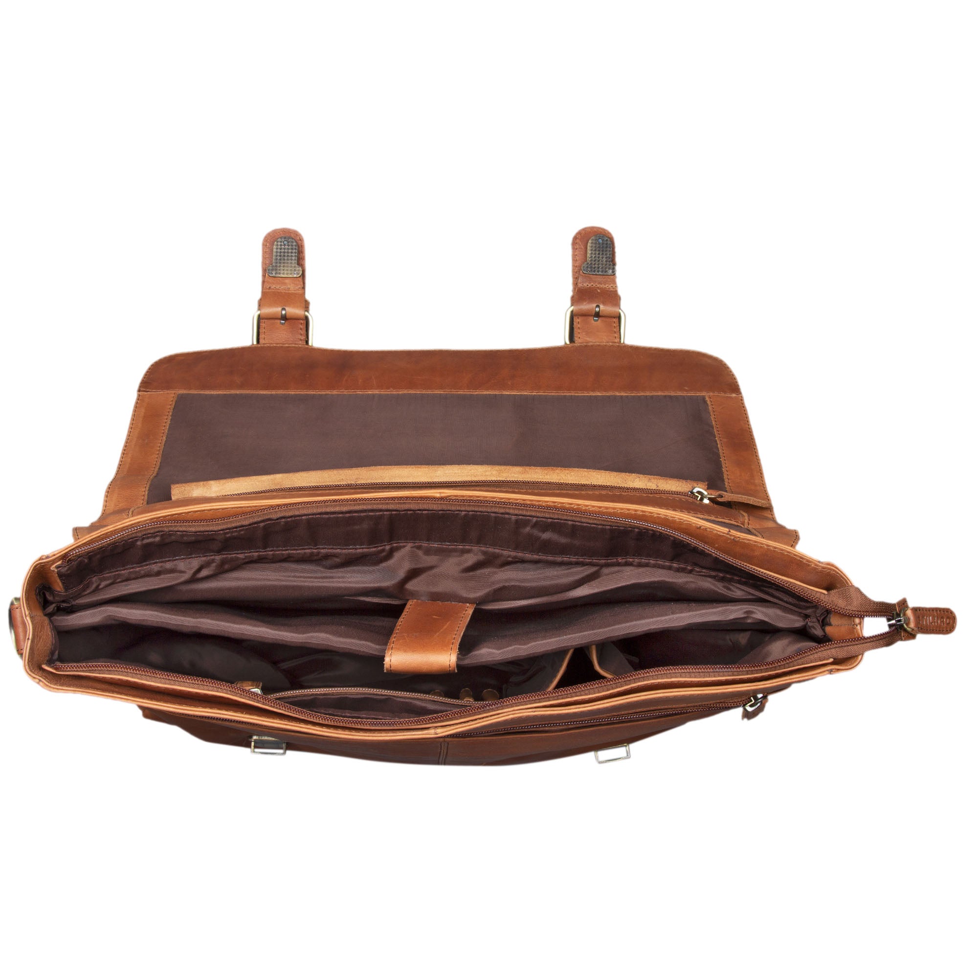 Braune Business Aktentasche Leder Herren