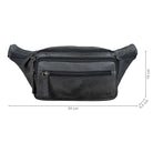 Klassische Leder Bauchtasche Herren Damen