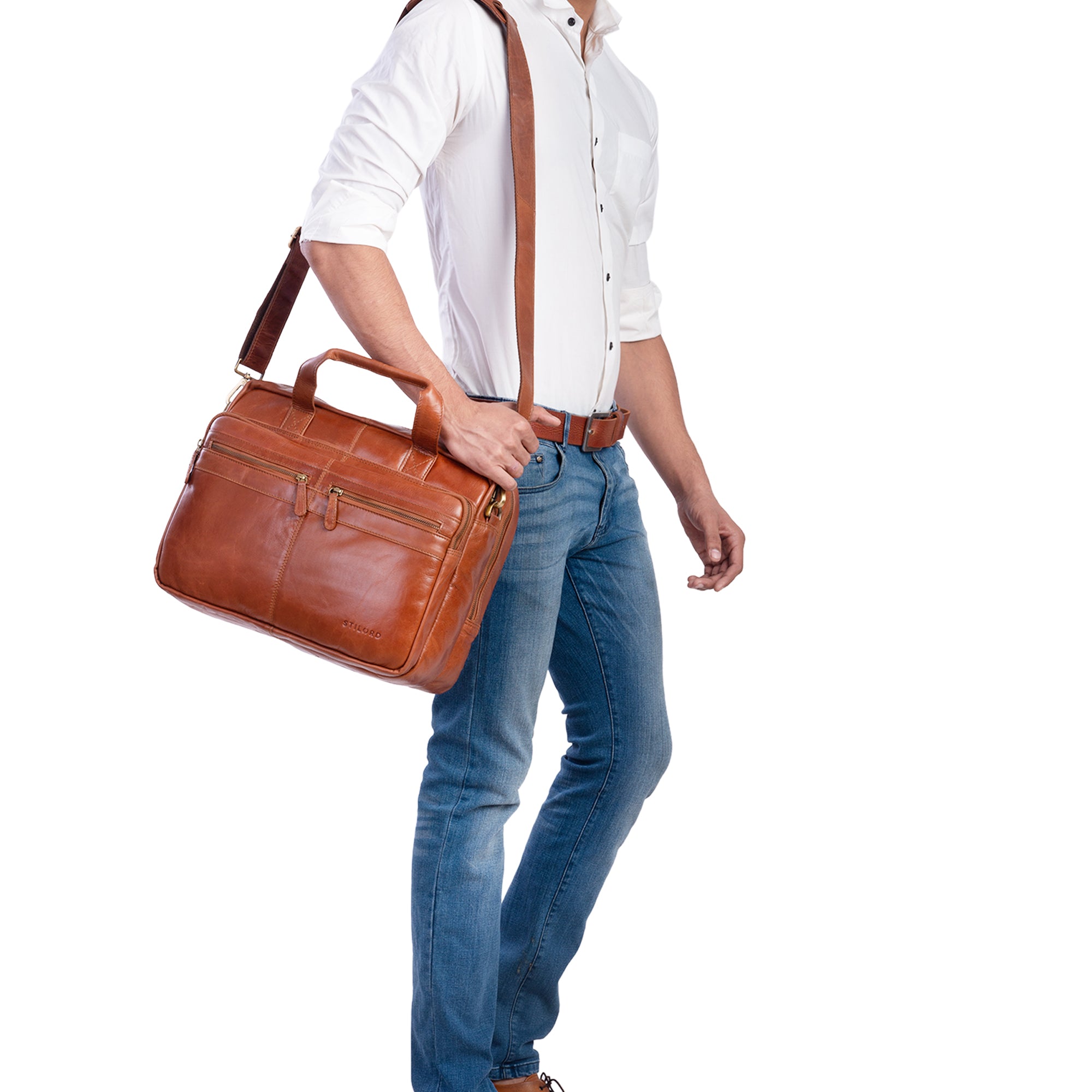 Vintage Business Leder zum Umhängen