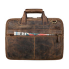Schultertasche Herren Business braun