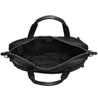 schwarze Leder Aktentasche