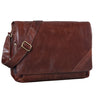 Seconda opzione "Nick" Borsa messenger uomo donna in pelle stile Vintage