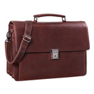 Große Herren Ledertasche braun