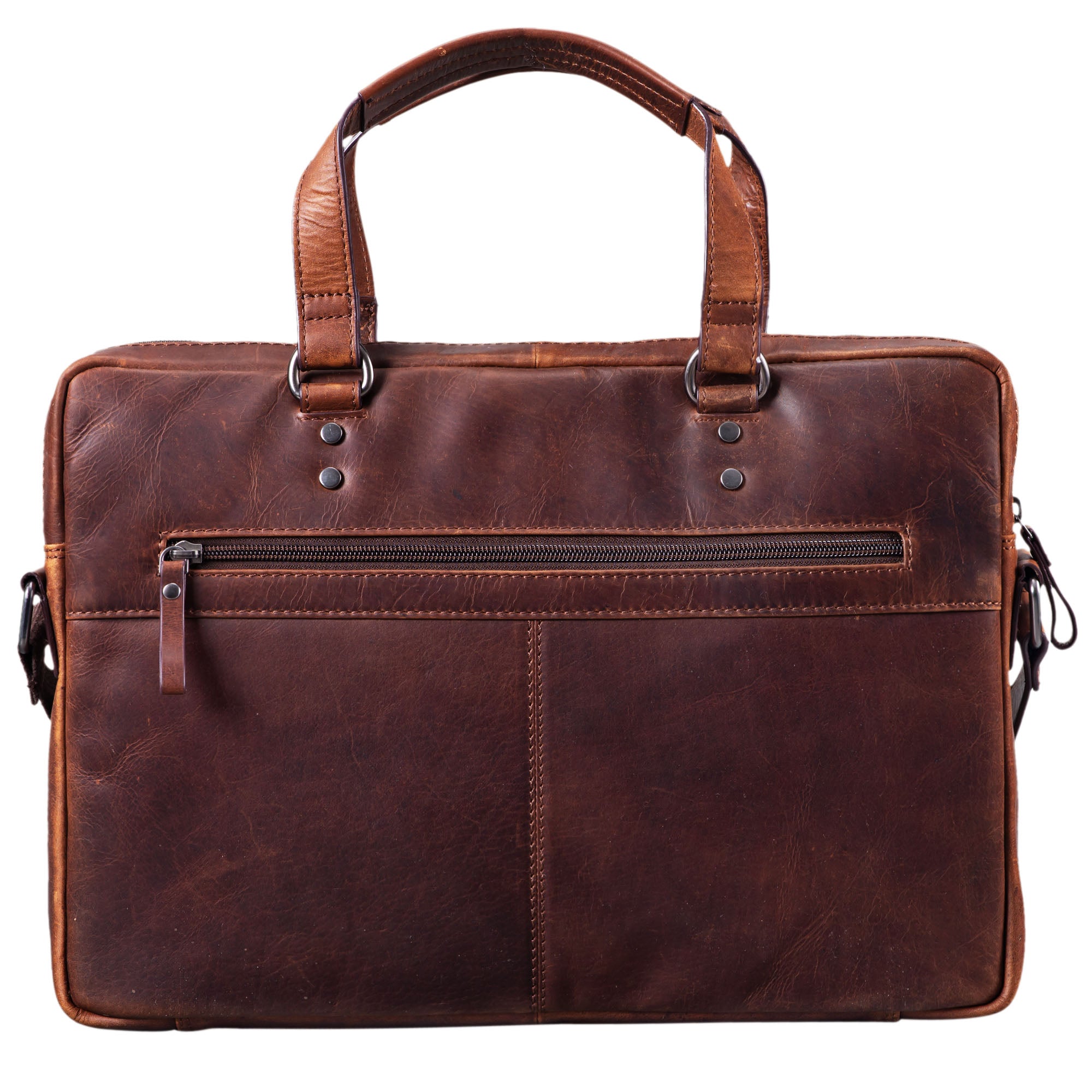 Leder Aktentasche für Männer Vintage braun