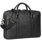 Ledertasche Akten schwarz