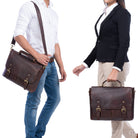Leder Businesstasche Vintage braun