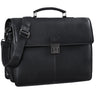 Schwarze Ledertasche Arbeitstasche