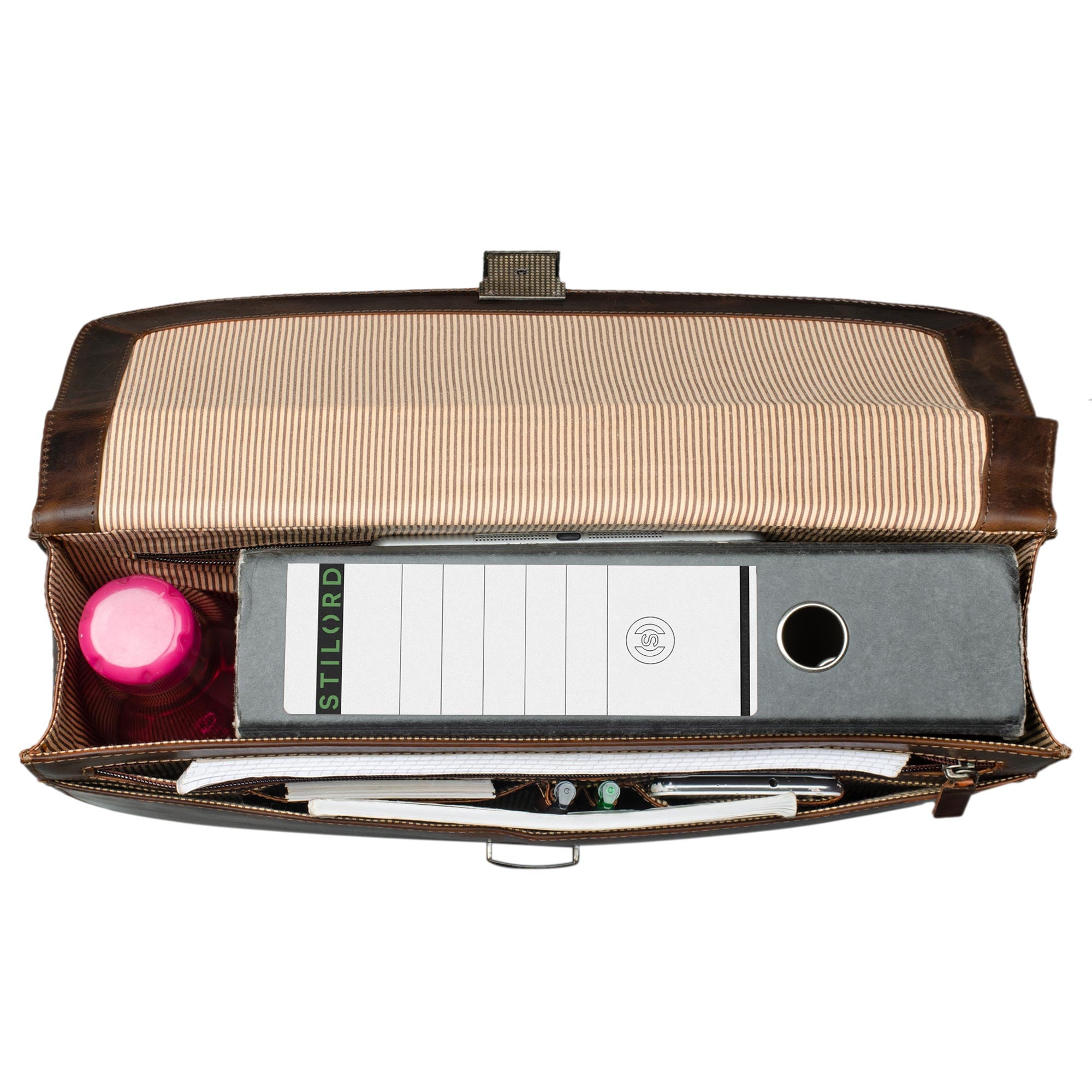 Aktentasche Leder braun