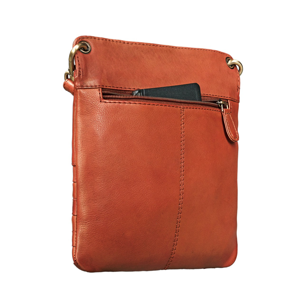 Ausgehtasche Flechtoptik Leder klein