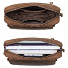 grosse Retro Leder Bauchtasche