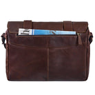 Ledertasche Schultertasche 15.6 Zoll Laptop Fach