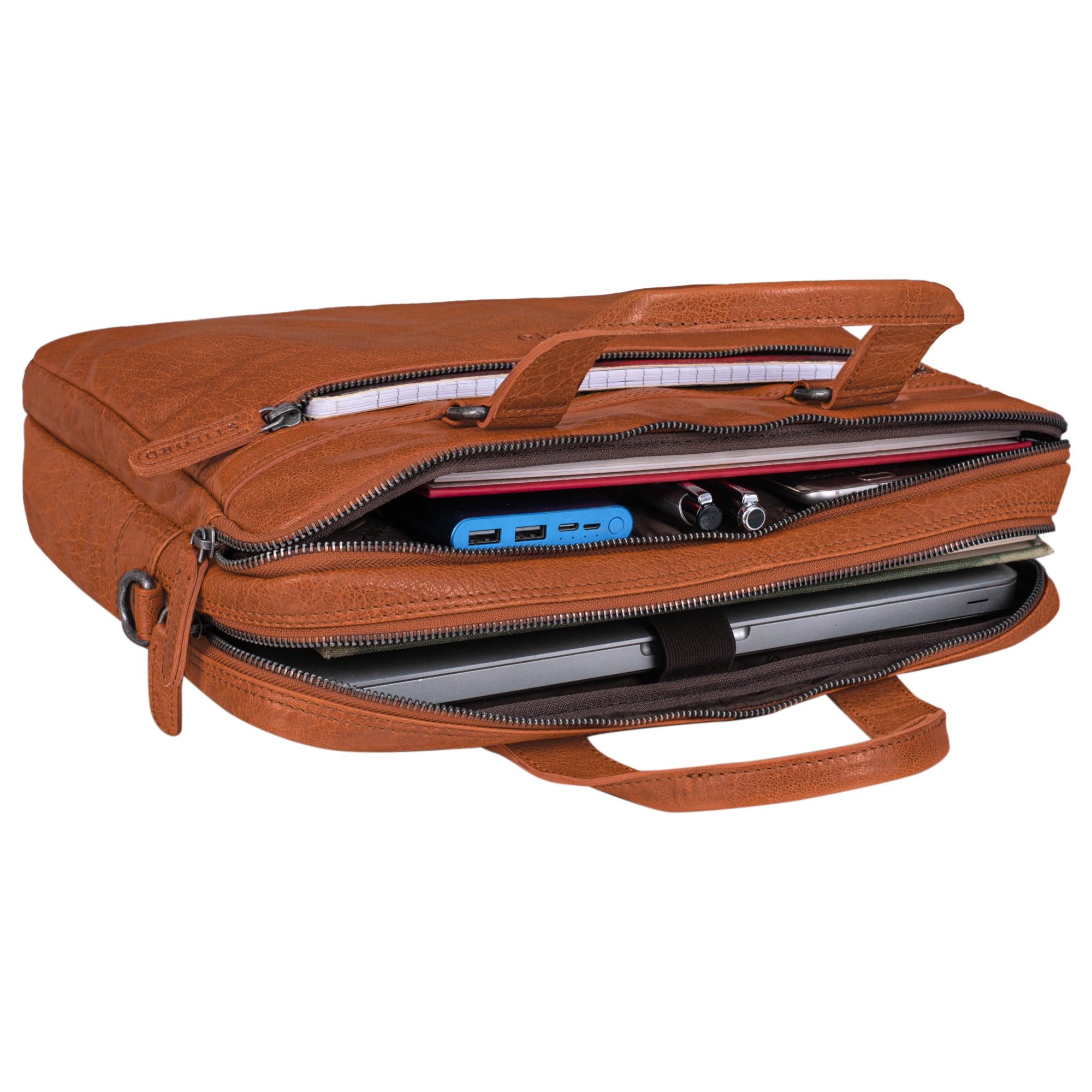 Leder Aktentasche Herren braun