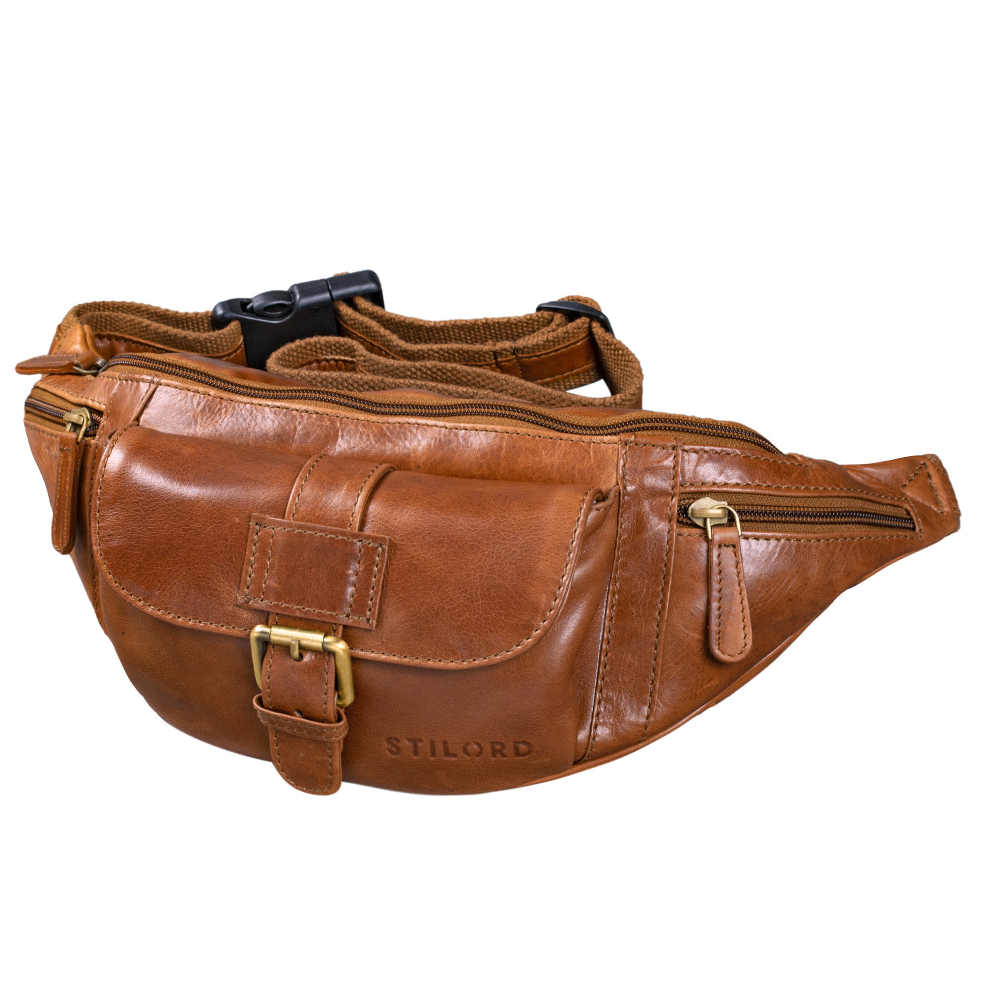 Hundetraining Tasche Leder braun