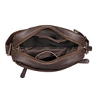 Kleine Ledertasche für Männer Vintage braun