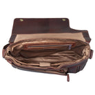 Herren Messenger Bag Leder dunkel braun