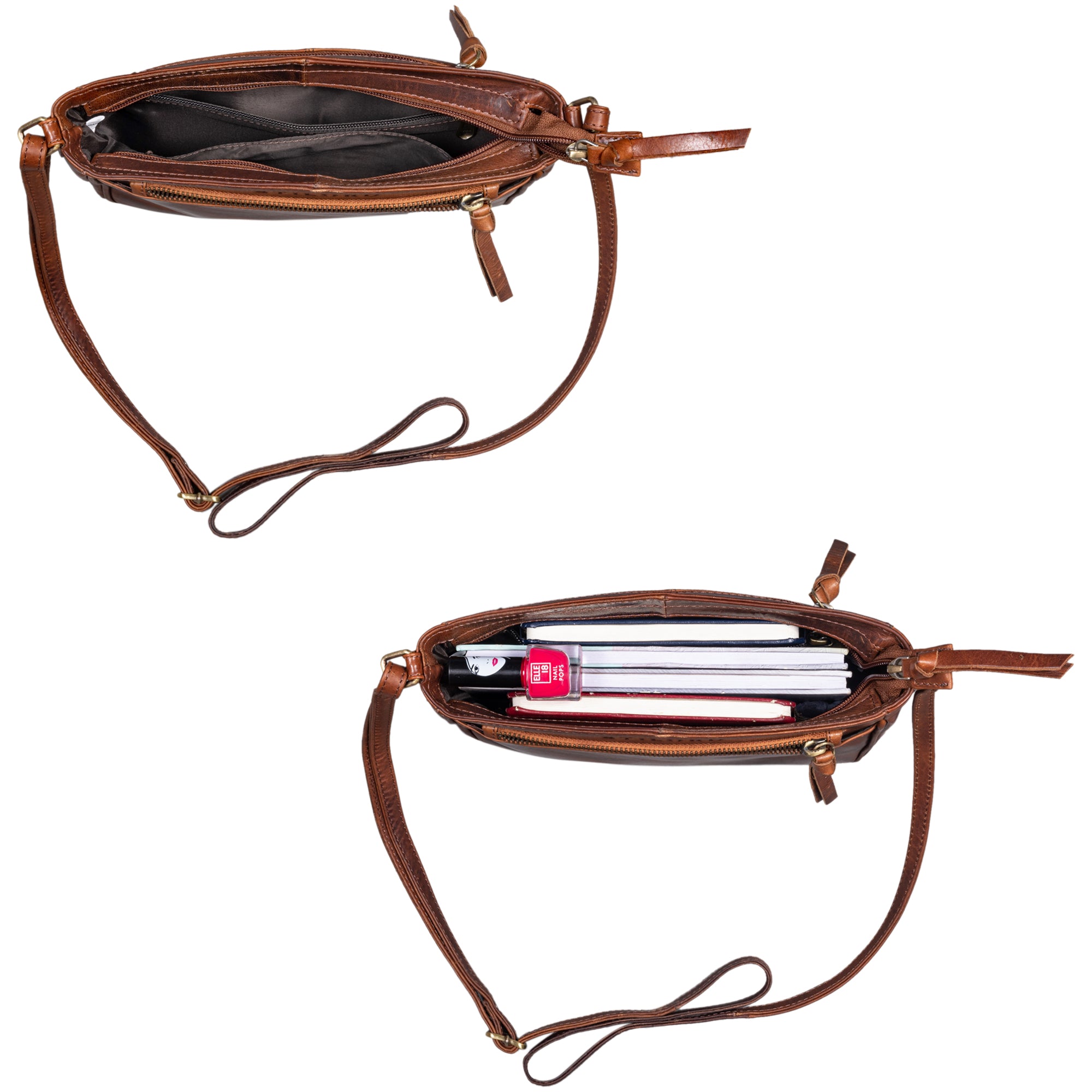 Kleine Schultertasche Ausgehtasche Leder