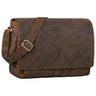 "Tom" Borsa Messenger Vintage in Pelle Portadcumenti 15 Pollici
