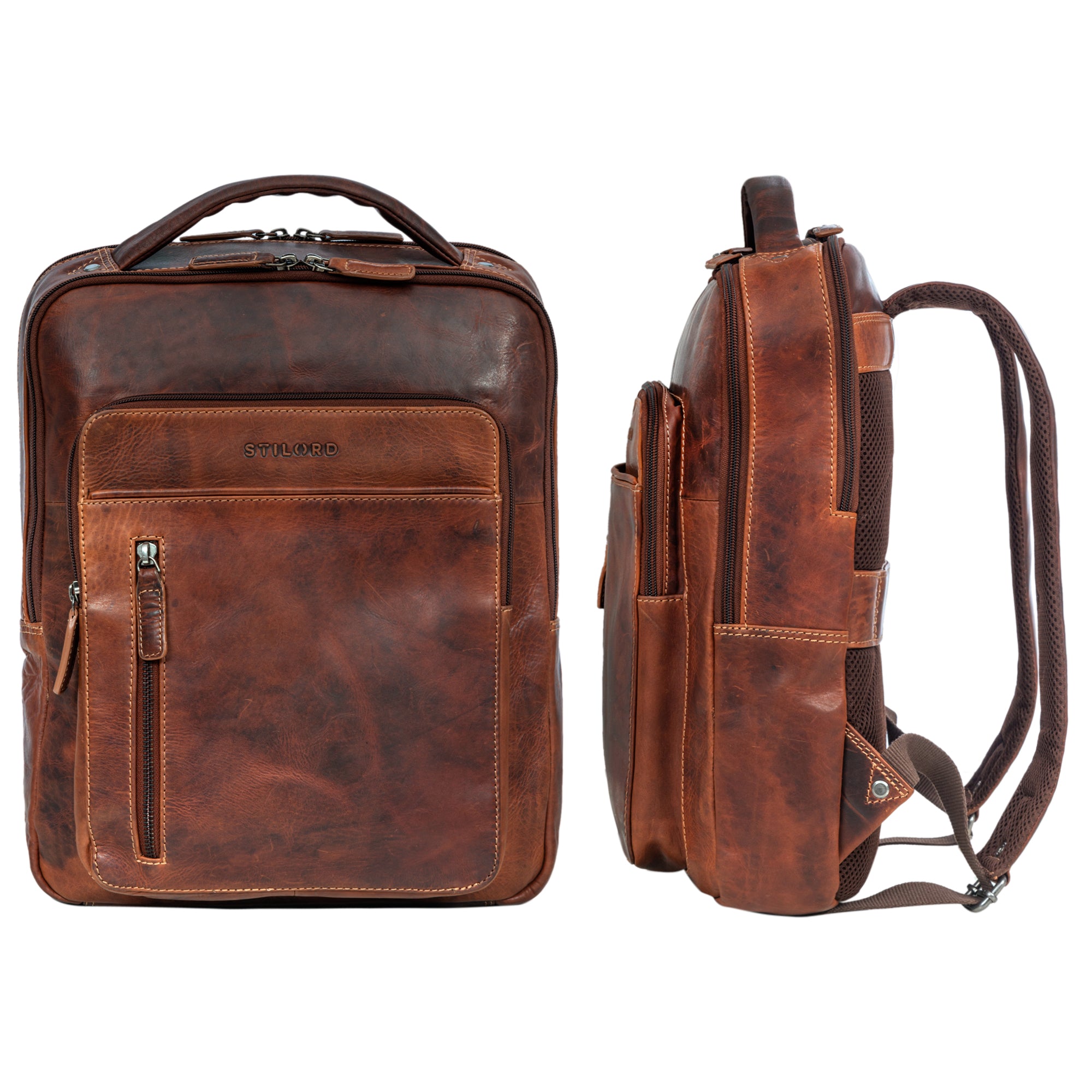 Business Arbeitsrucksack echtes Leder Herren Damen