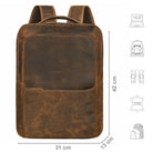 Damenrucksack Echtleder braun Wildleder