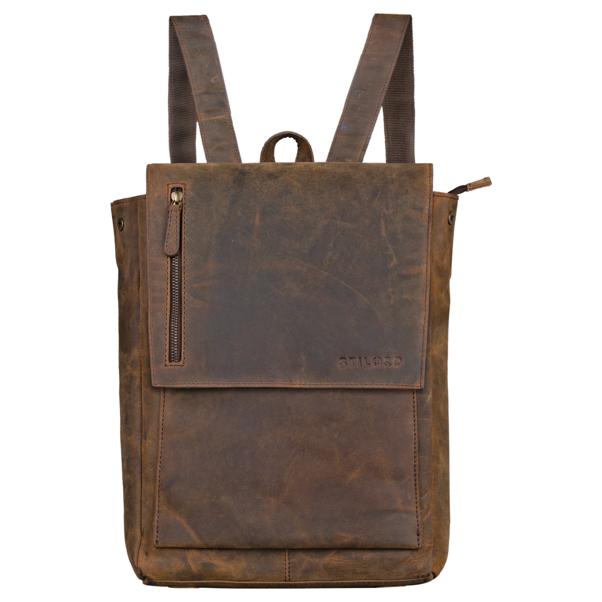 Rucksack für Herren Echtleder braun