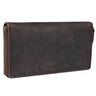 "Emilia" Portafoglio donna in pelle vintage grande
