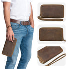 Leder Brieftasche Herren Groß