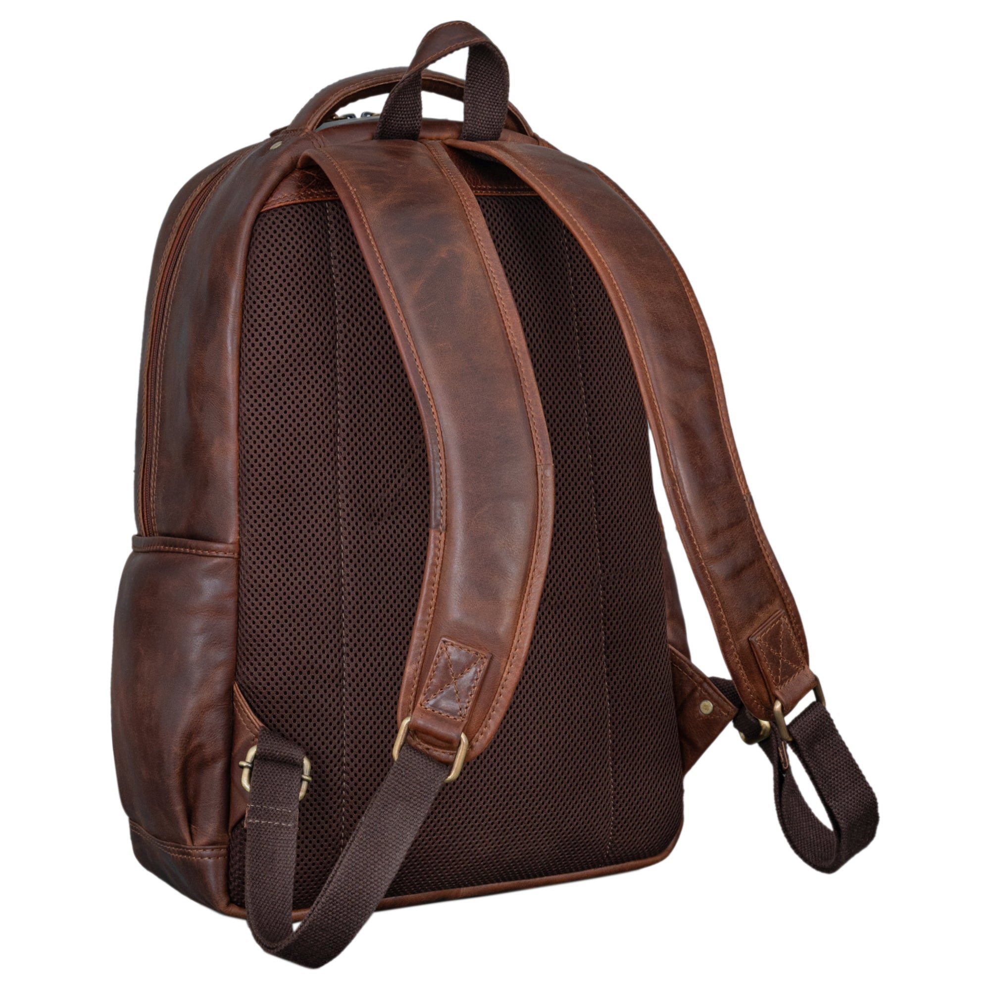 Herrenrucksack Büro Leder braun
