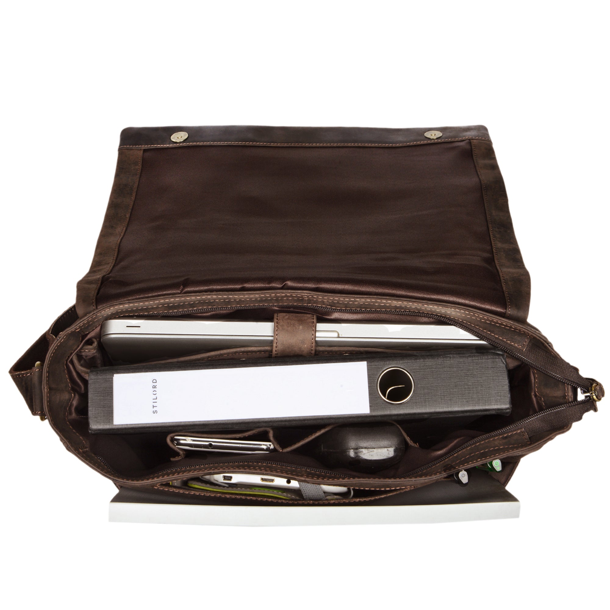 Bürotasche braun Leder