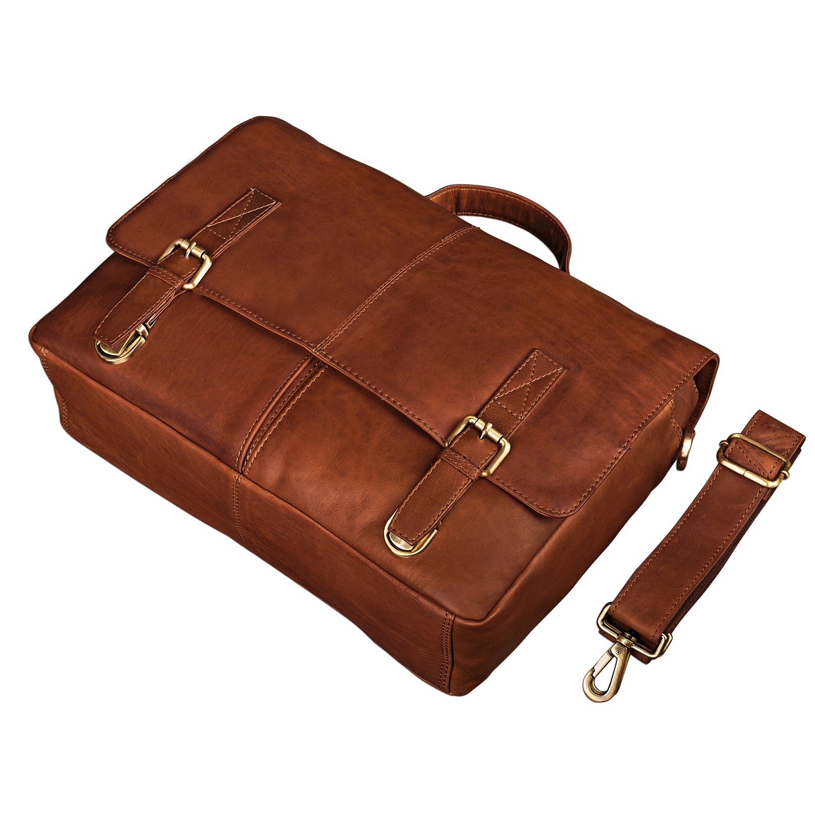 Leder Bürotasche Vintage braun