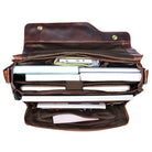 Leder Bürotasche Herren braun