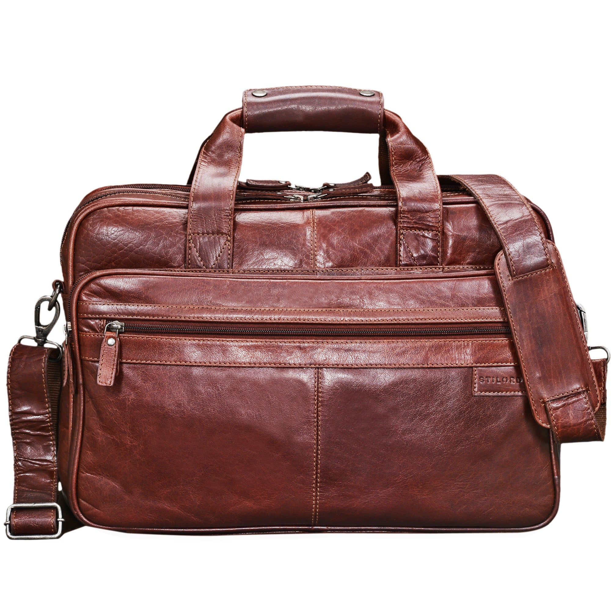 Bürotasche Leder vegetabil gegerbt