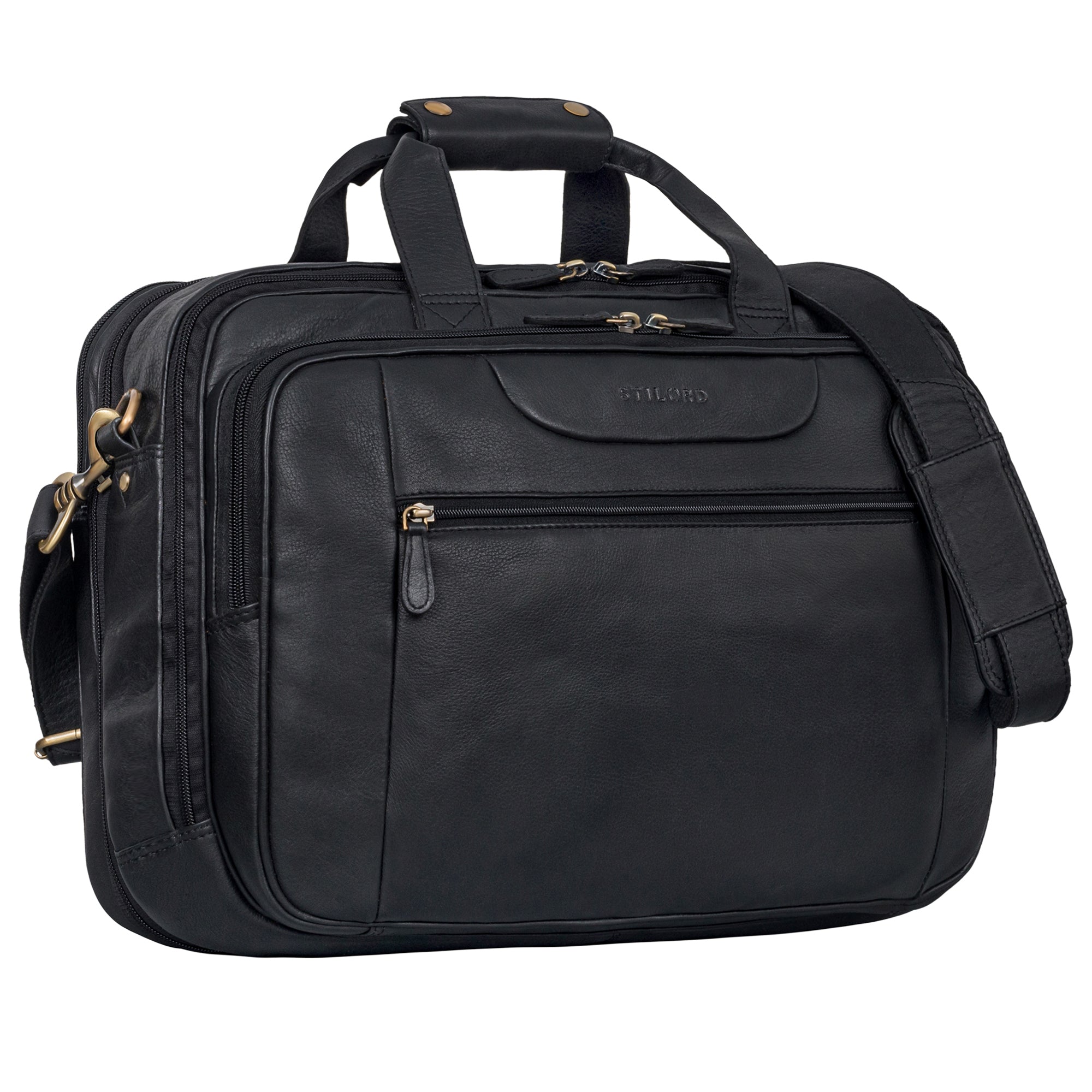 Schwarze Business Tasche A4 Herrren