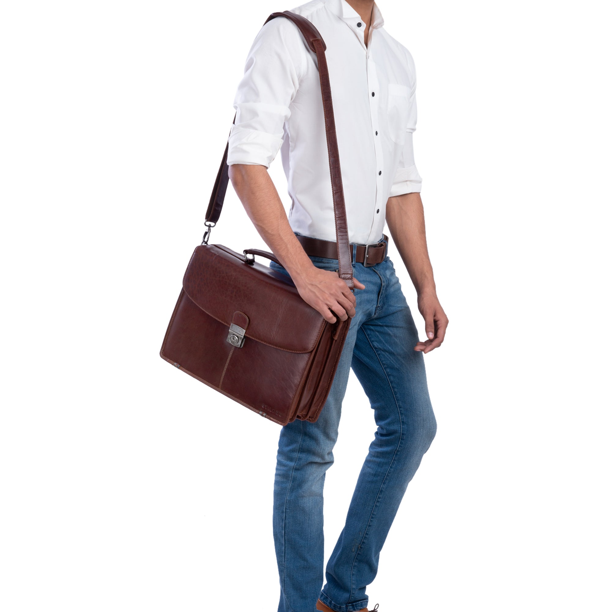 Vintage Businesstasche Leder Herren