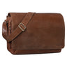 "Tom" Borsa Messenger Vintage in Pelle Portadcumenti 15 Pollici