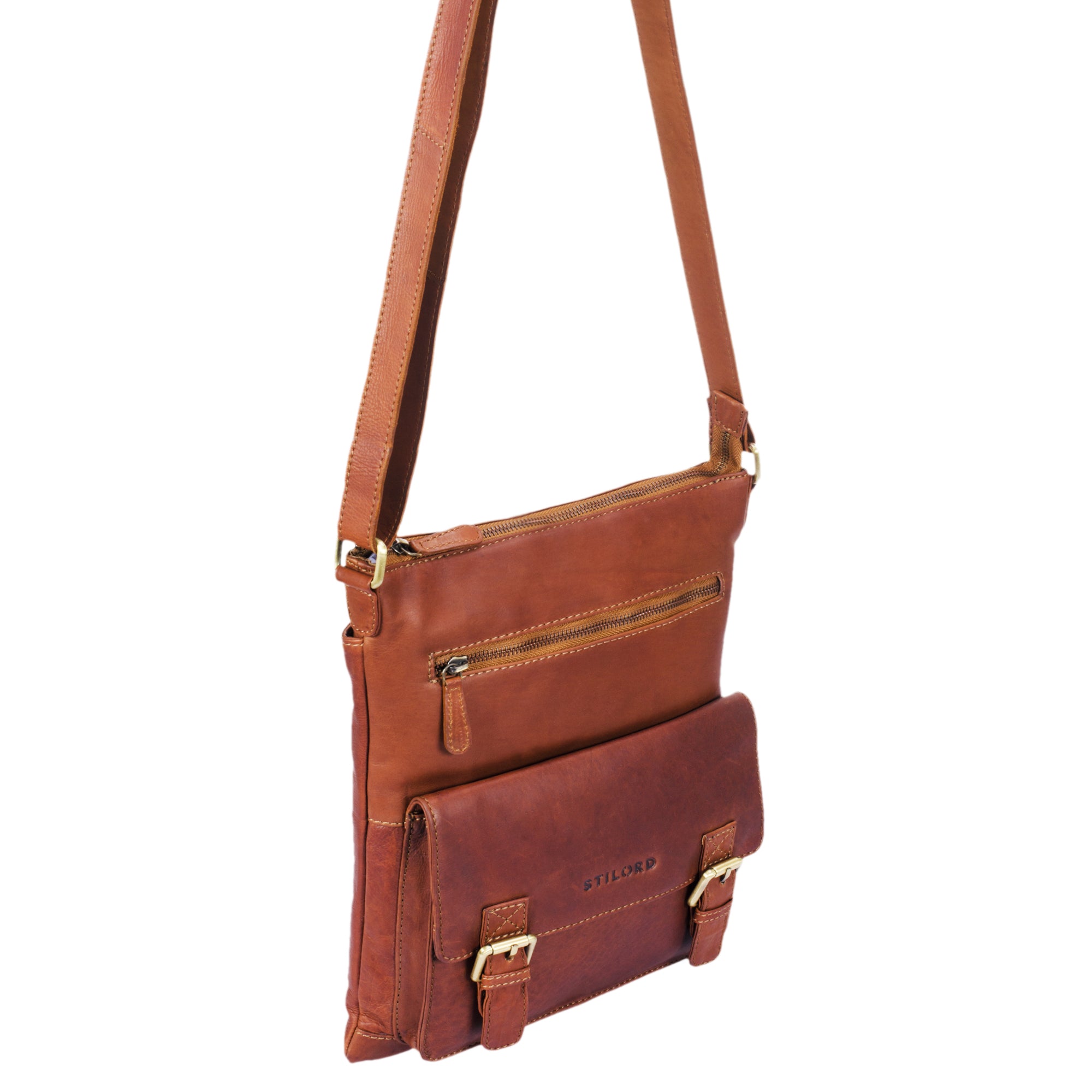 Große Cross Body Bag Leder