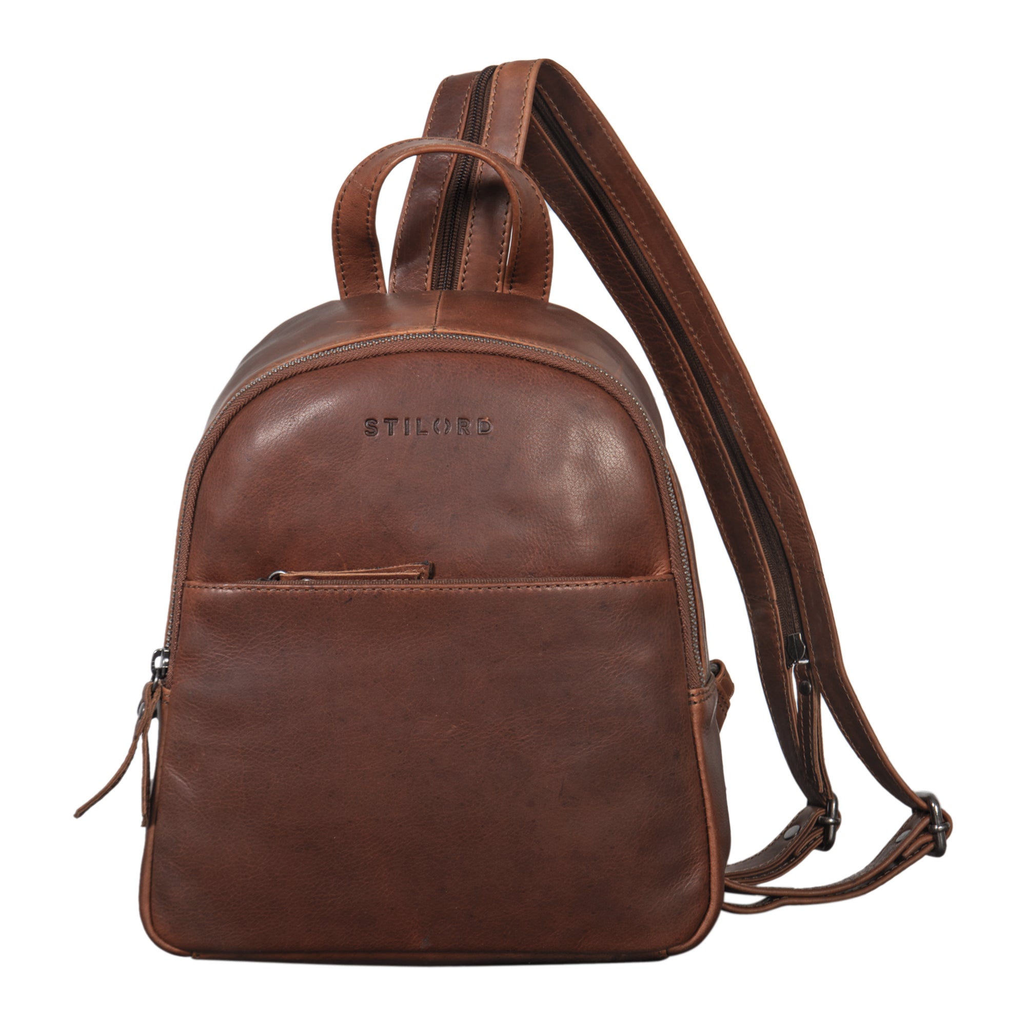 Grosser Unirucksack Echt Leder braun
