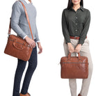 Braune Ledertasche klassisch