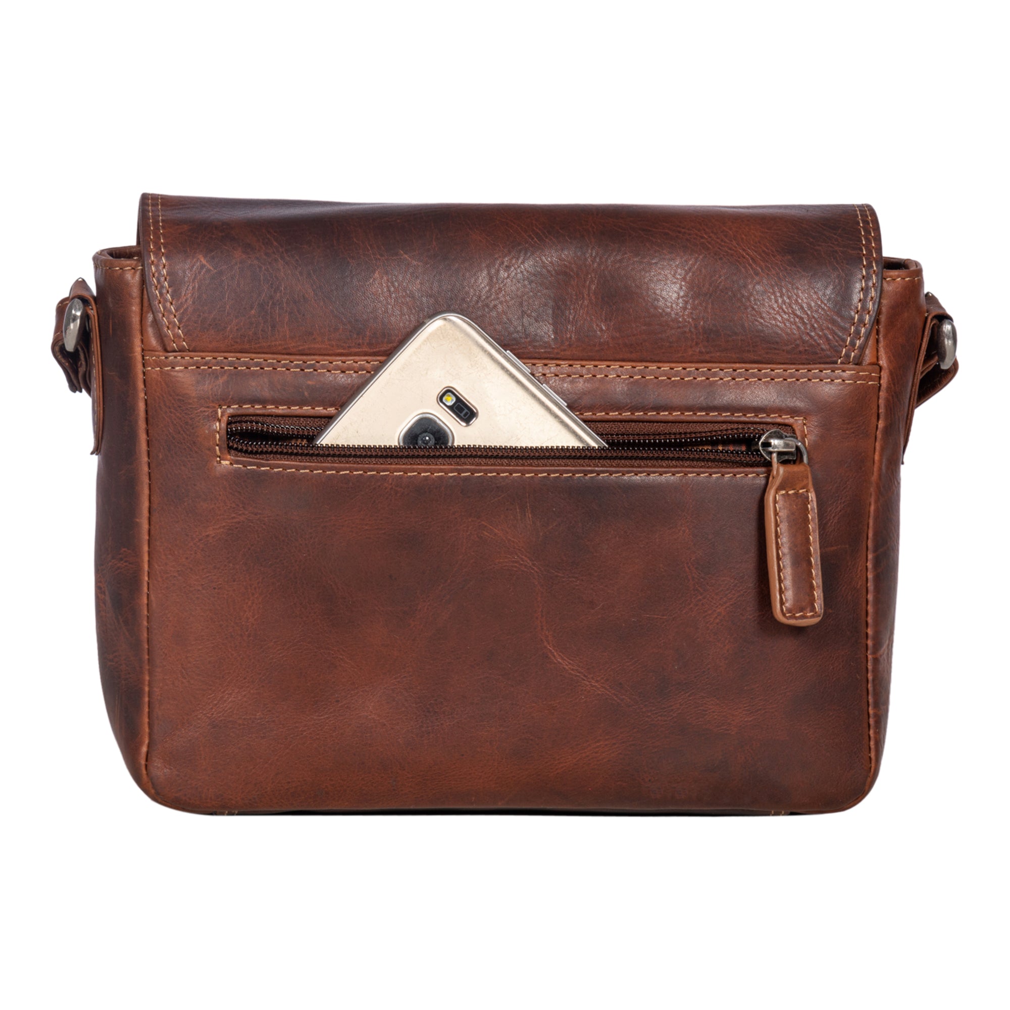 Handtasche Damen braun Echtleder