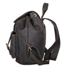 Damen Leder Rucksack dunkelbraun