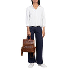 Leder Tagesrucksack Damen
