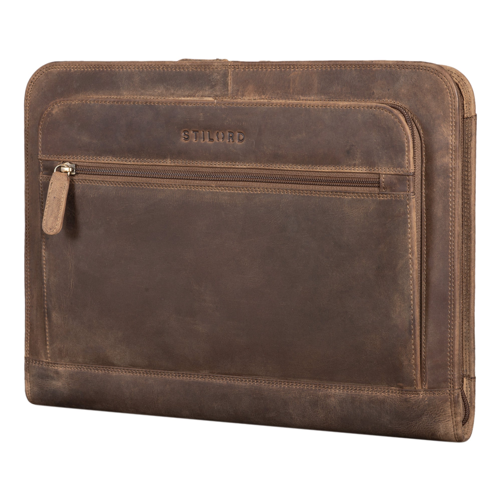 Schreibmappe Leder vintage braun