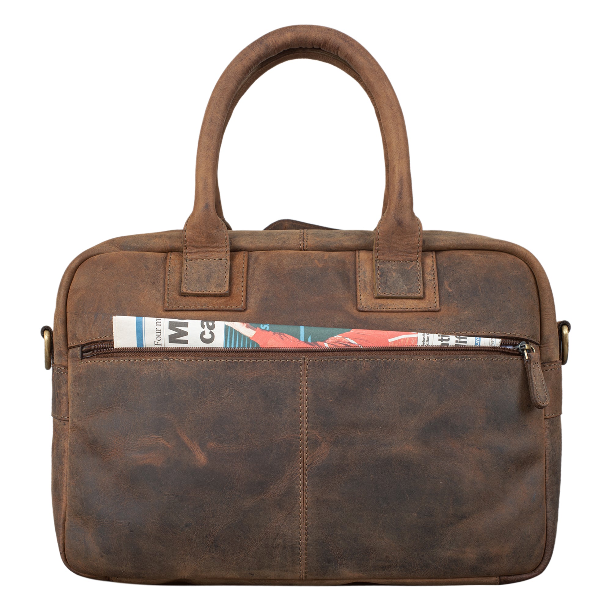 Ledertasche Uni Vintage
