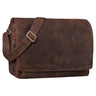 "Tom" Borsa Messenger Vintage in Pelle Portadcumenti 15 Pollici